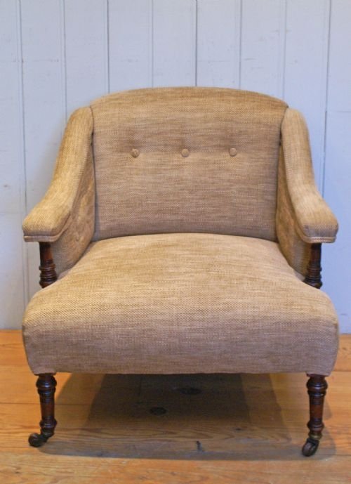 Late 19th Century Walnut Framed Occassional Chair