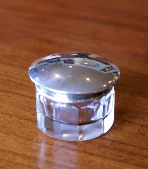 Silver Plain Top Rouge Pot