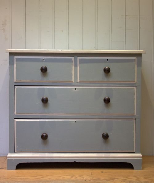 Late 19th/early 20th Century Painted Pine Chest of Drawers