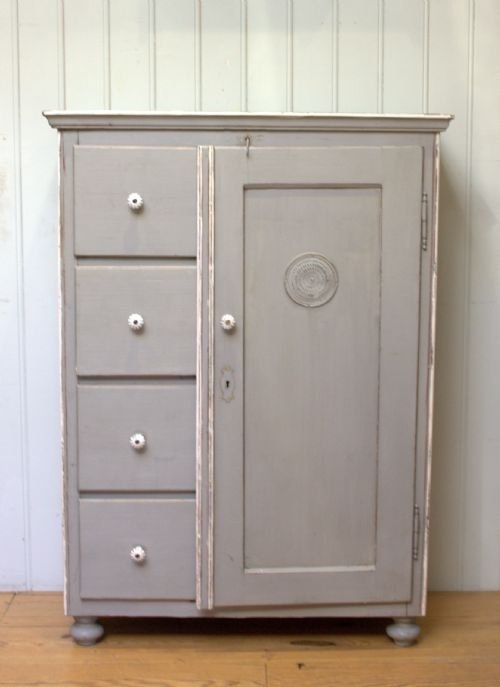 19th Century Continental Painted Cabinet