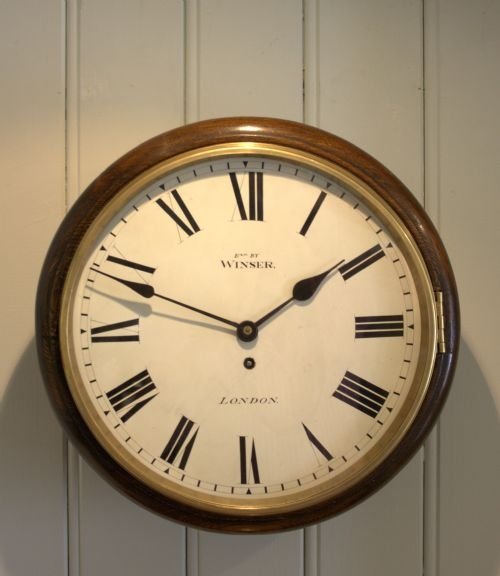 Oak Cased Dial  Clock