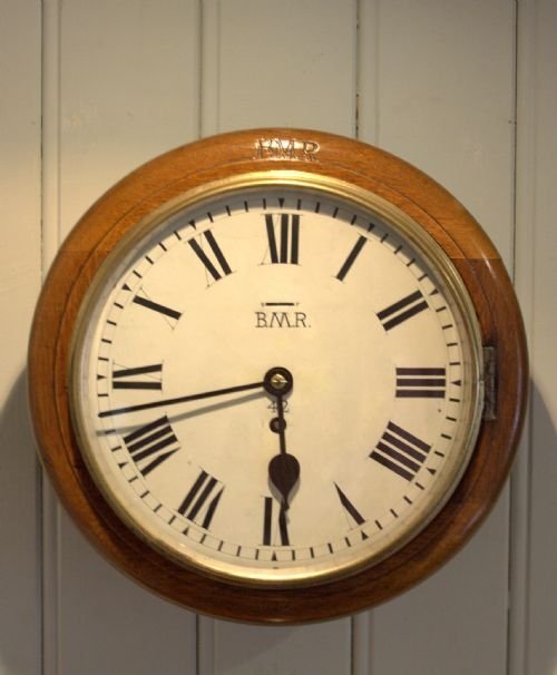 Solid Oak Cased Dial Clock