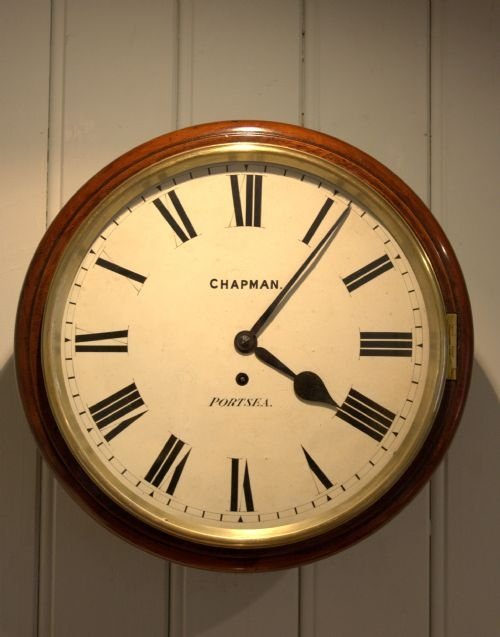Late 19th Century Mahogany Dial Clock