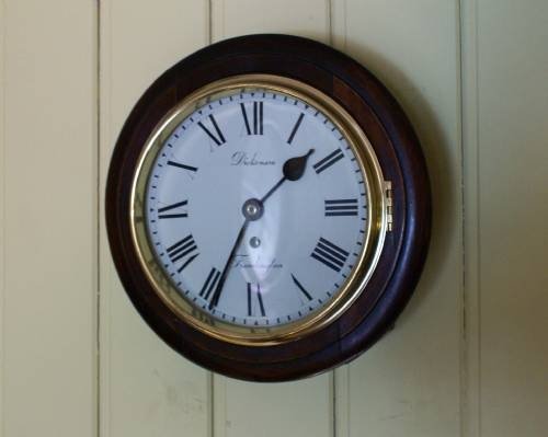 Mahogany Finish 8 Day Dial Clock