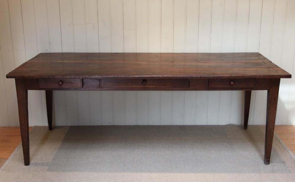 Mid 19th Century Oak Farmhouse Table 
