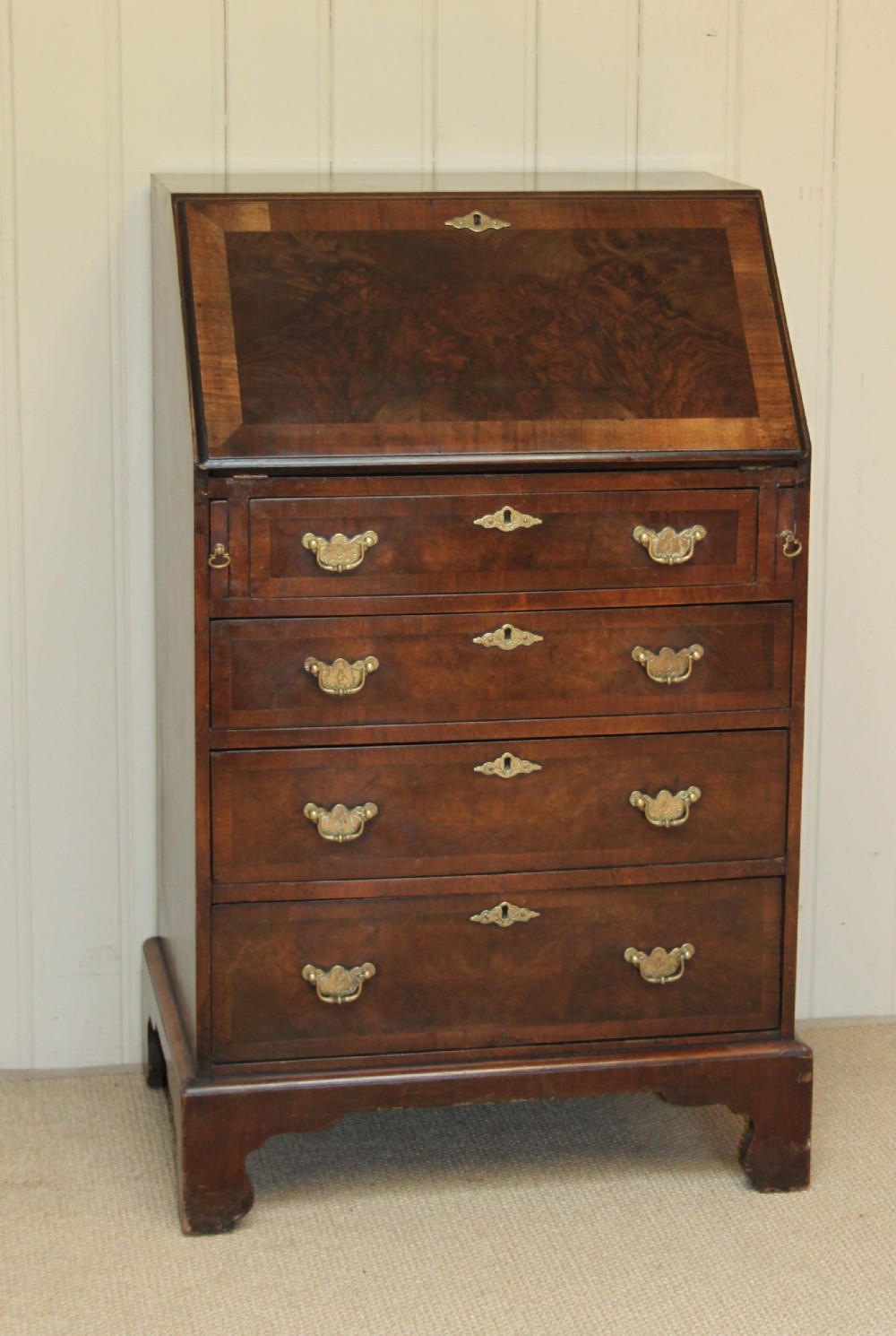Queen Anne Style Walnut Bureau 