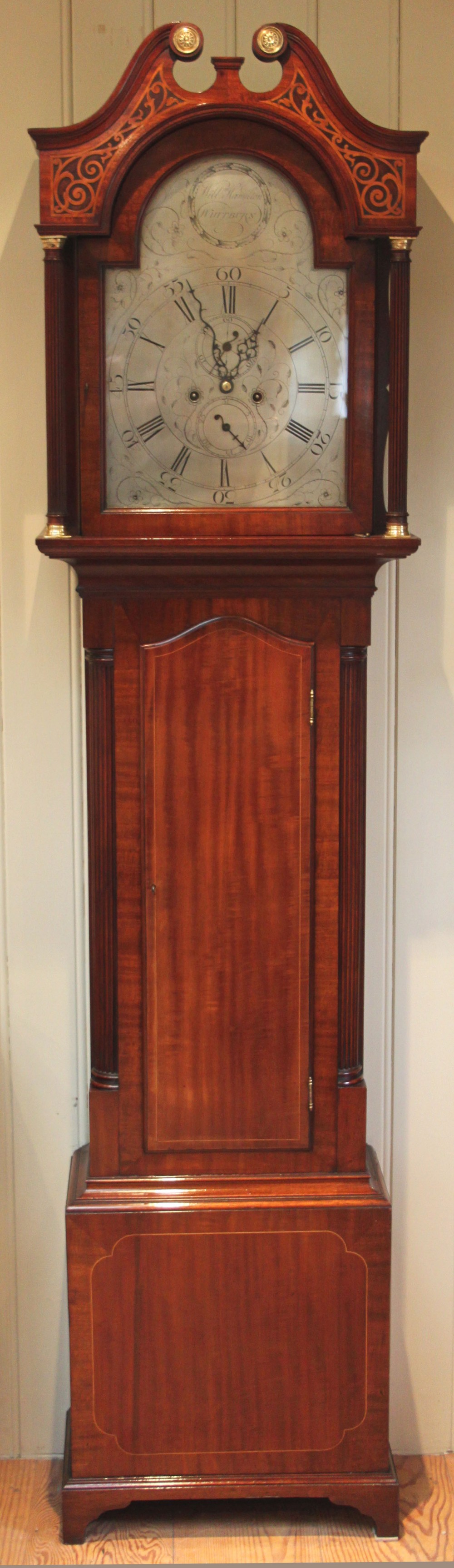 Small Scottish Mahogany Longcase Clock