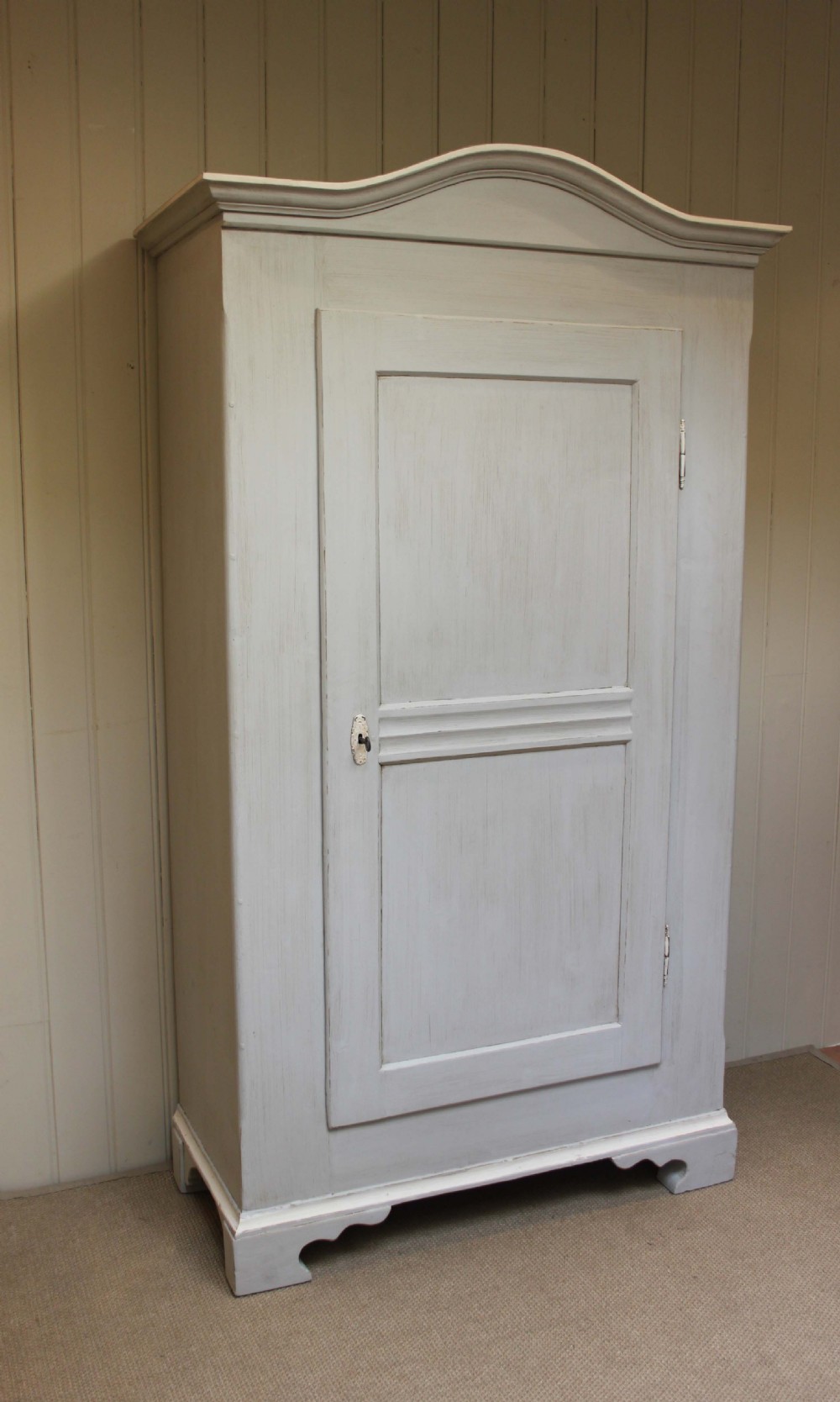 Late 19th Century Painted Arch Top Cupboard 
