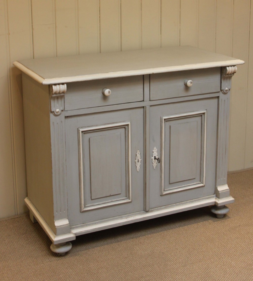 Late 19th Century Continental Painted Side Cabinet 