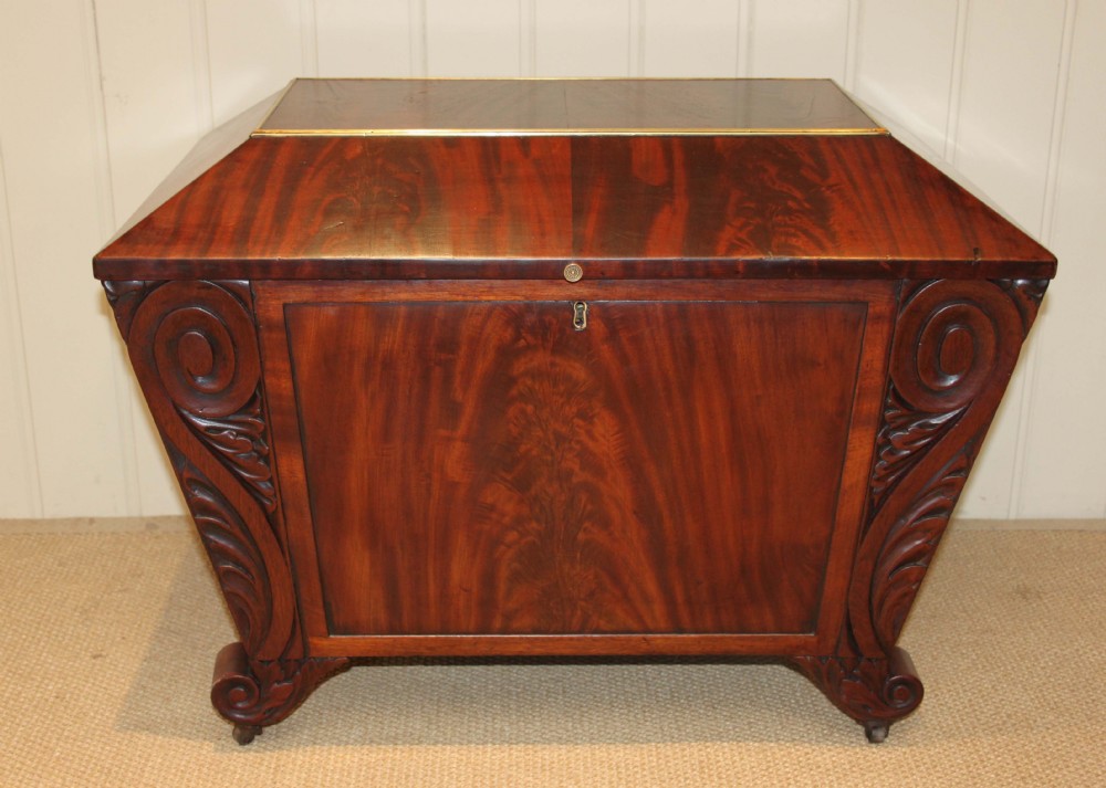 William IV Mahogany Cellarette 