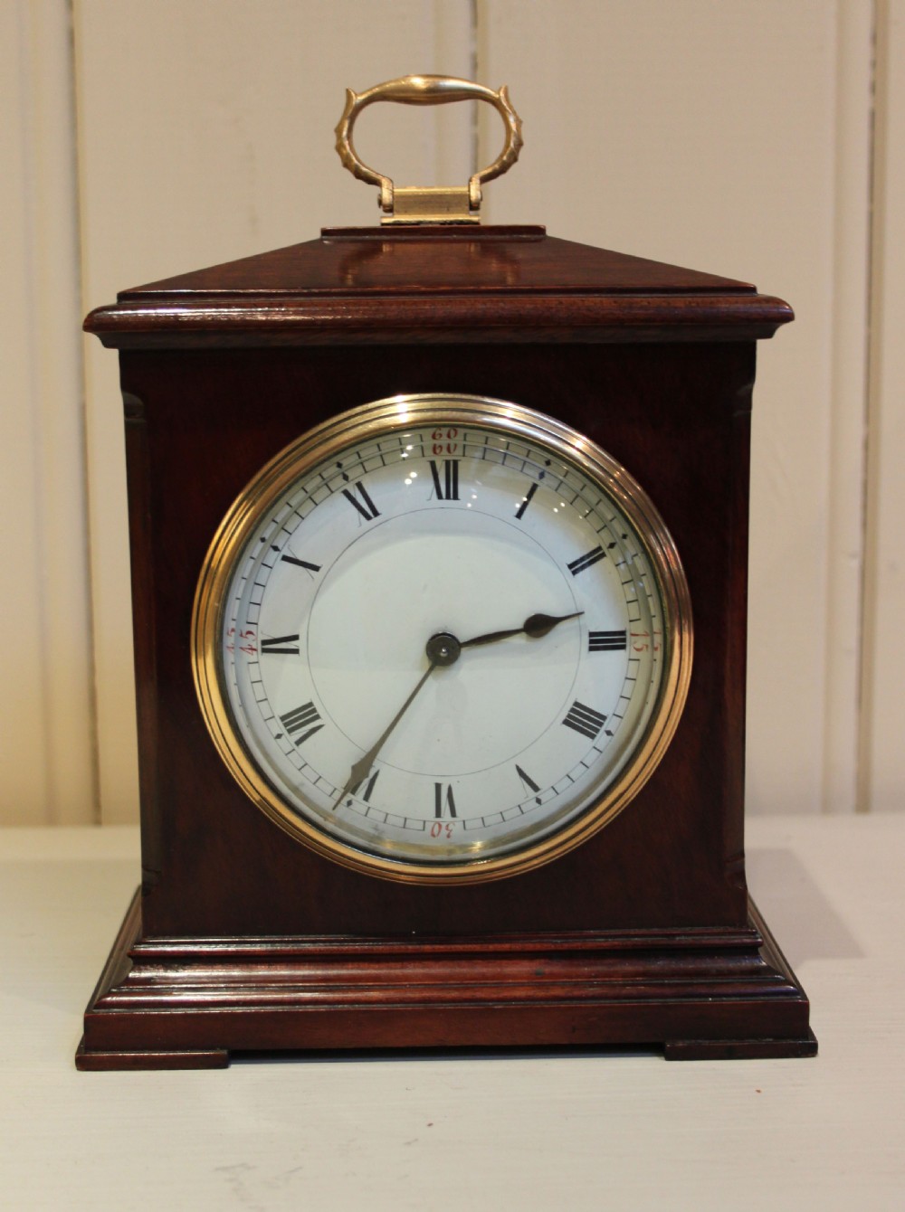 Small Mahogany Timepiece Bracket Clock