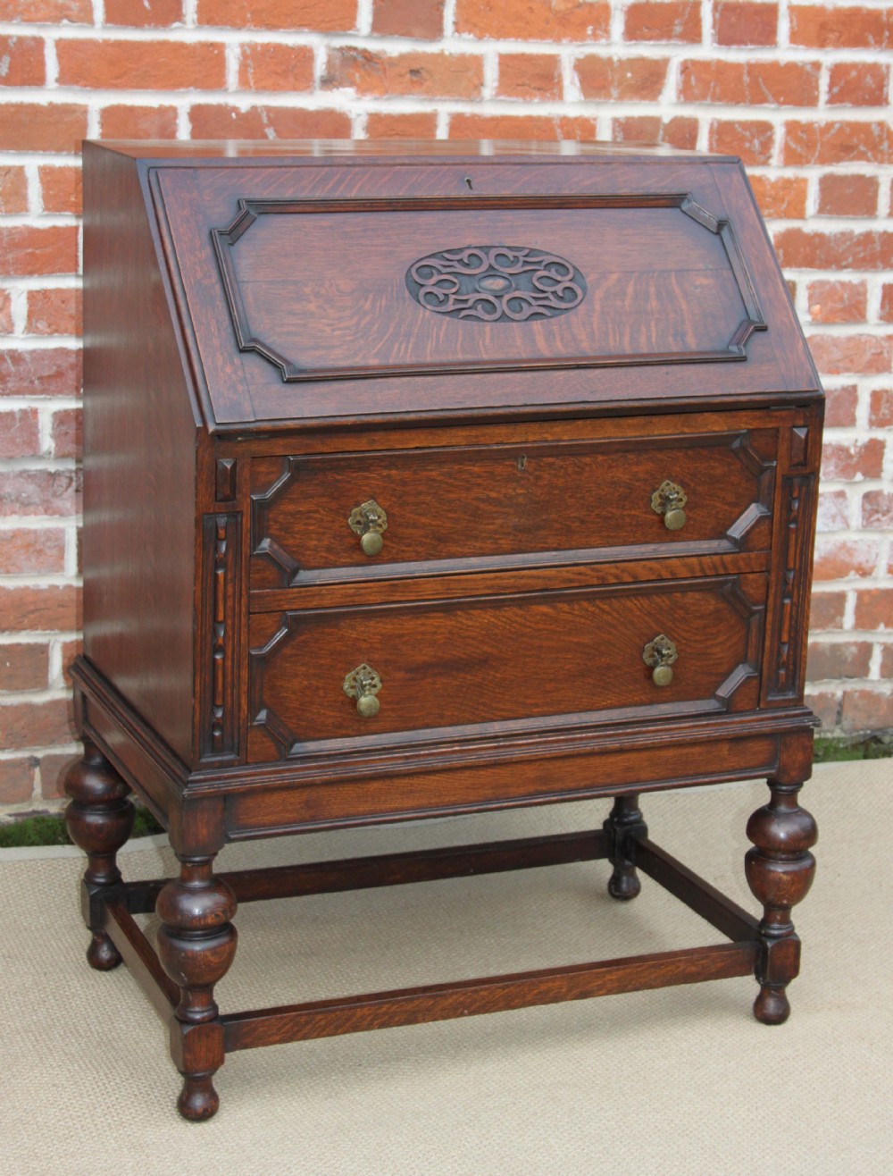 Solid Oak Bureau