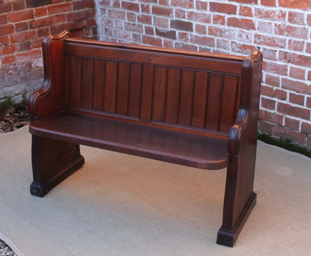 Pitch Pine Church Pew