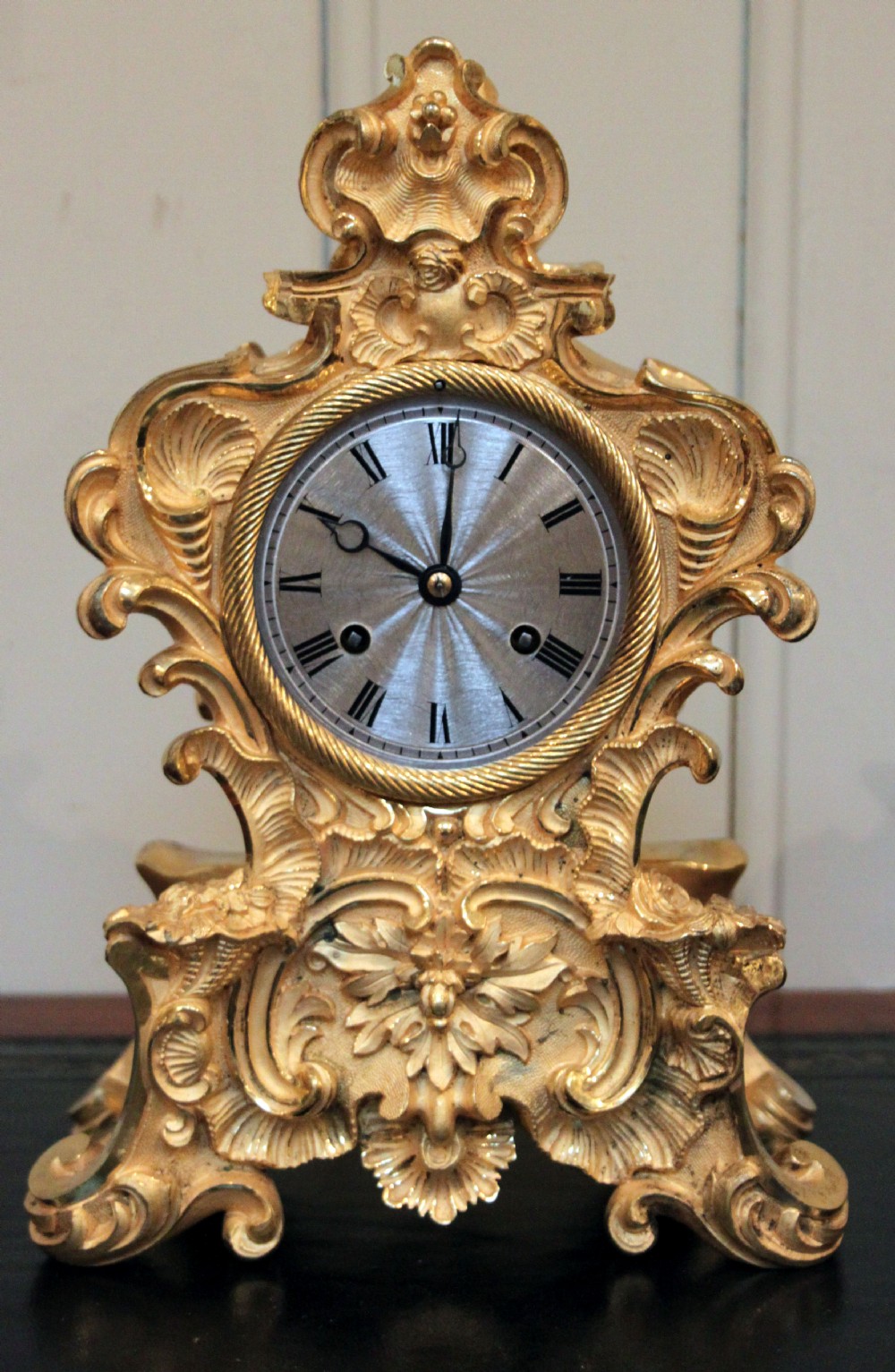 French Gilt-Ormolu Striking Mantel Clock