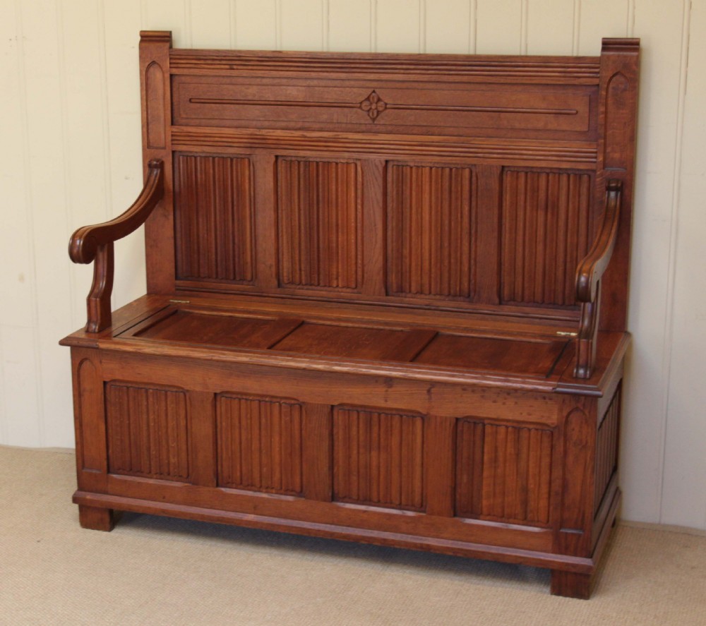 French Oak Settle