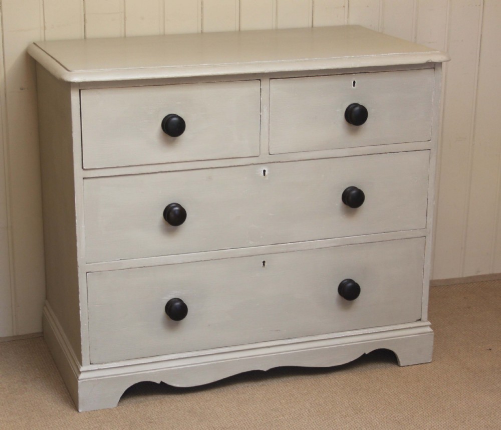 Victorian Painted Pine Chest Of Drawers