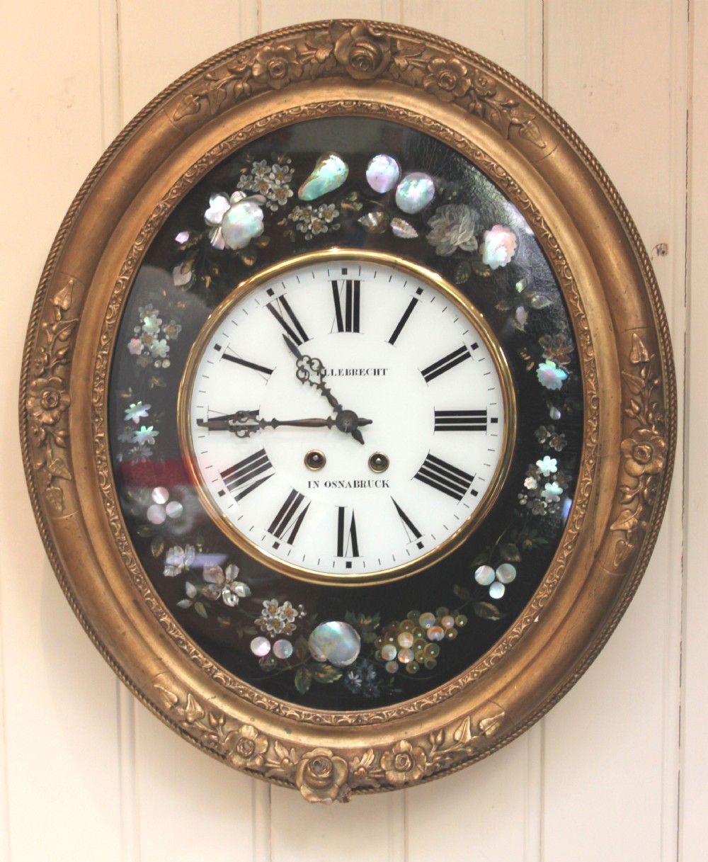 Unusual Oval Vineyard Wall Clock