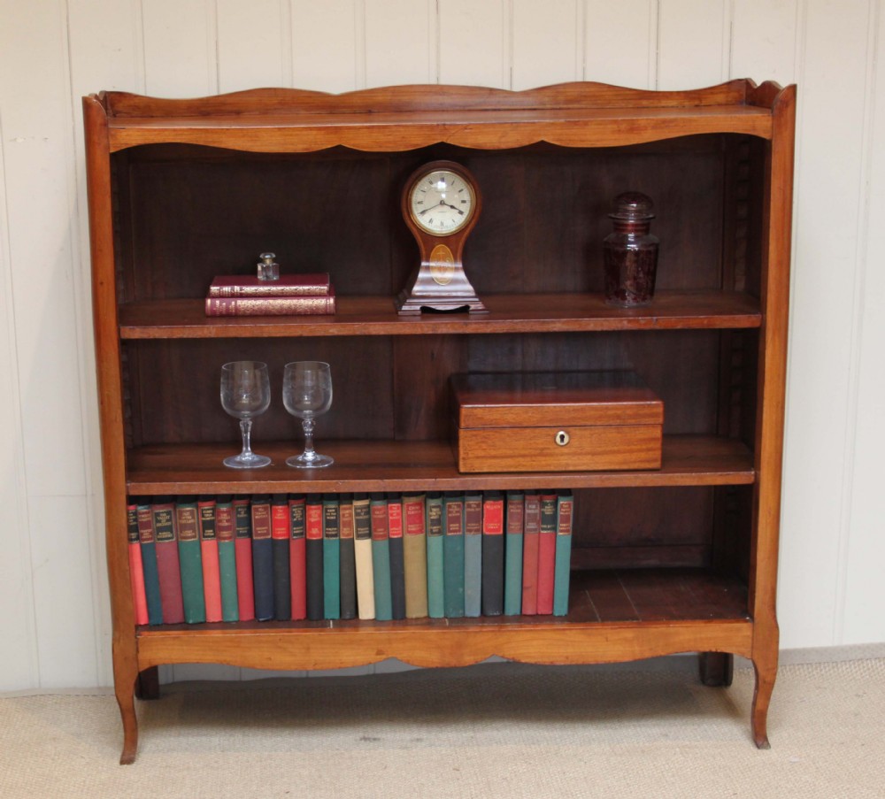 French Cherrywood Open Bookcase 