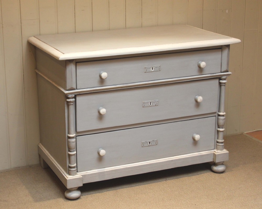 Late 19th Century Continental Painted Chest Of Drawers 
