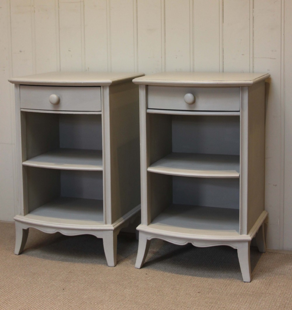 Pair Of Painted Bedside Cabinets