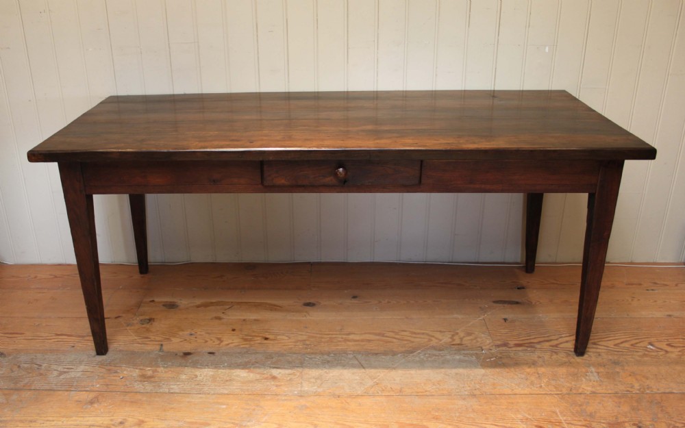 Mid 19th Century French Oak Farmhouse Table 