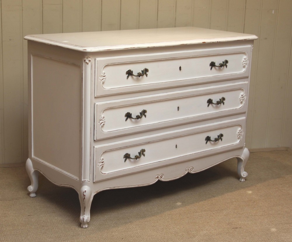 French Painted Chest Of Drawers 
