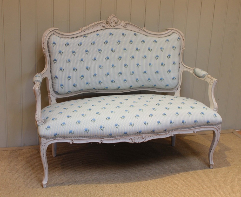 French Painted Settee 