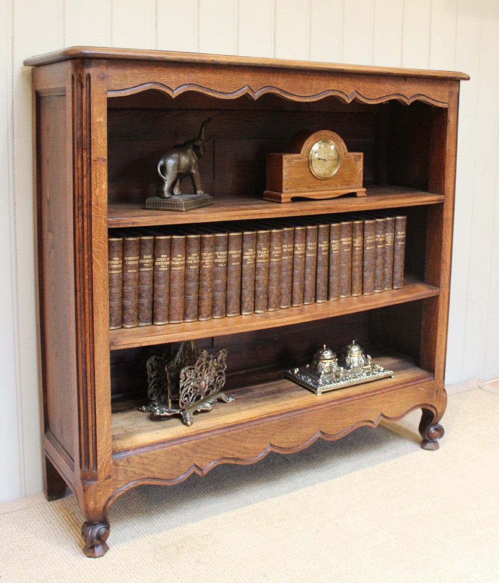 French Oak Open Bookcase