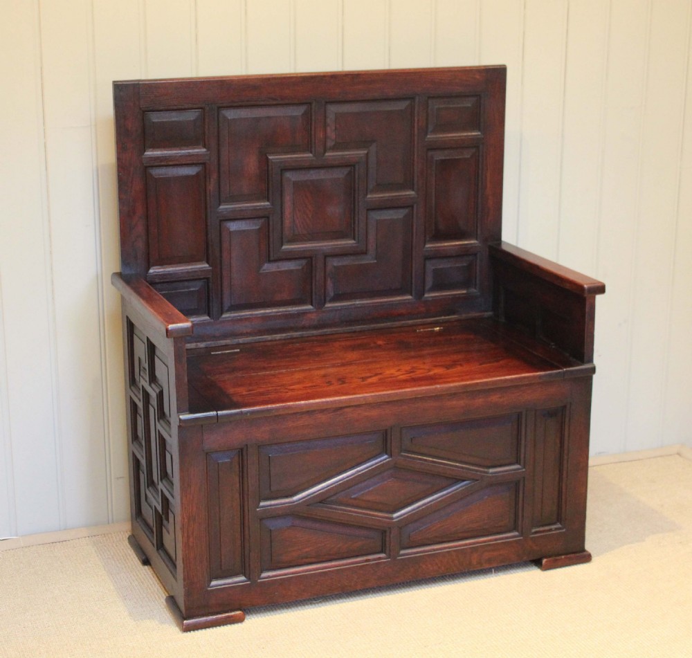 1920s Oak Settle