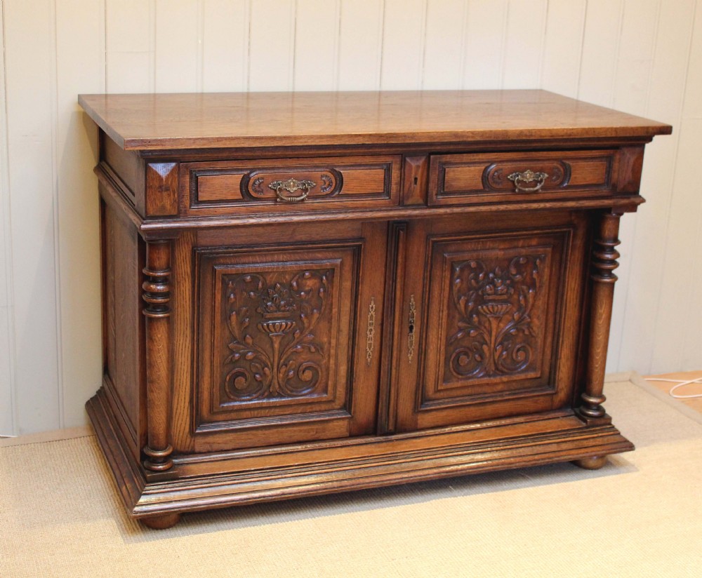 Substantial French Oak Sideboard 