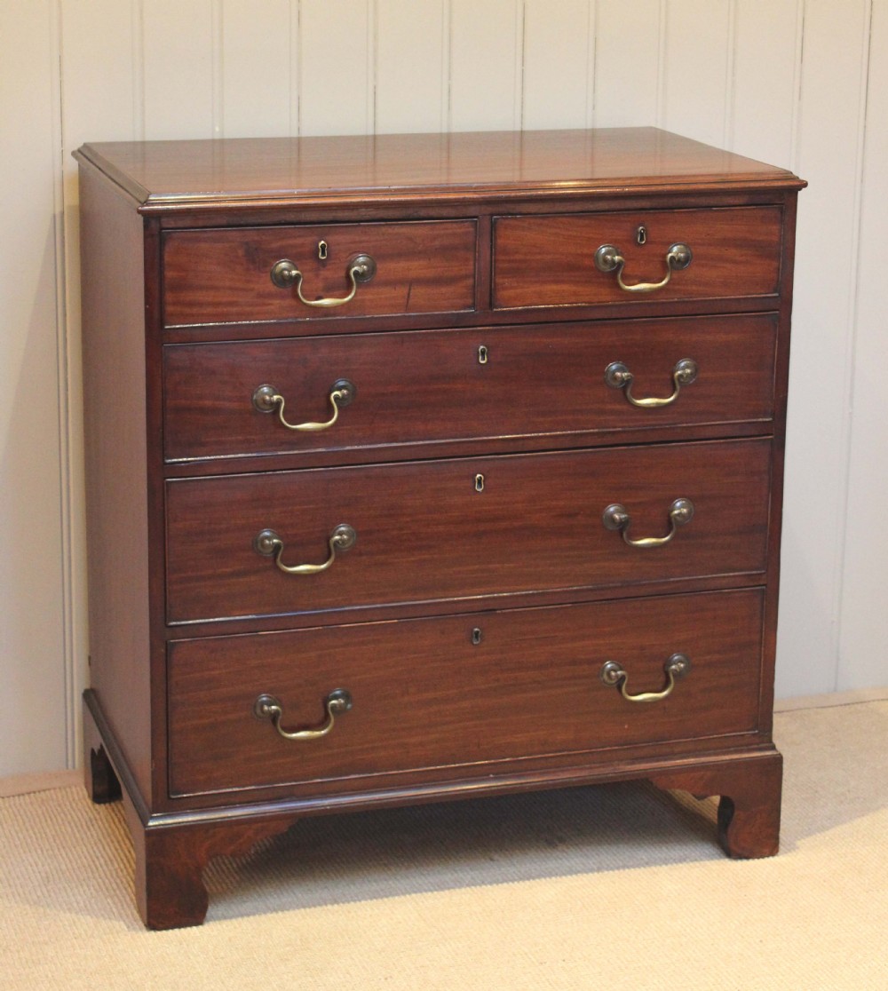 Original Georgian Mahogany Chest Of Drawers