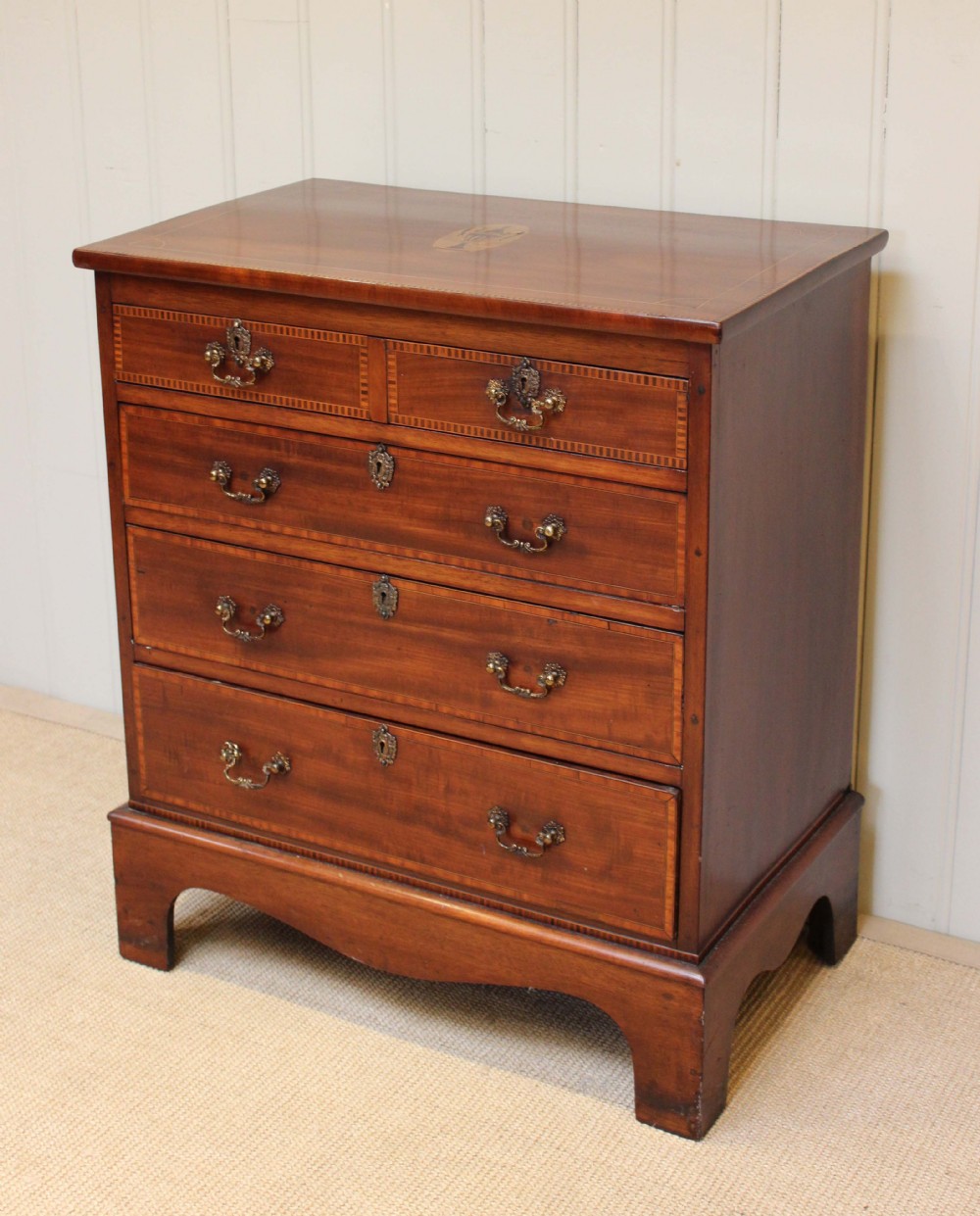 Small Proportioned Inlaid Chest Of Drawers