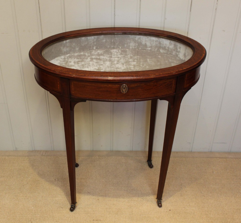 Edwardian Oval Display Table 