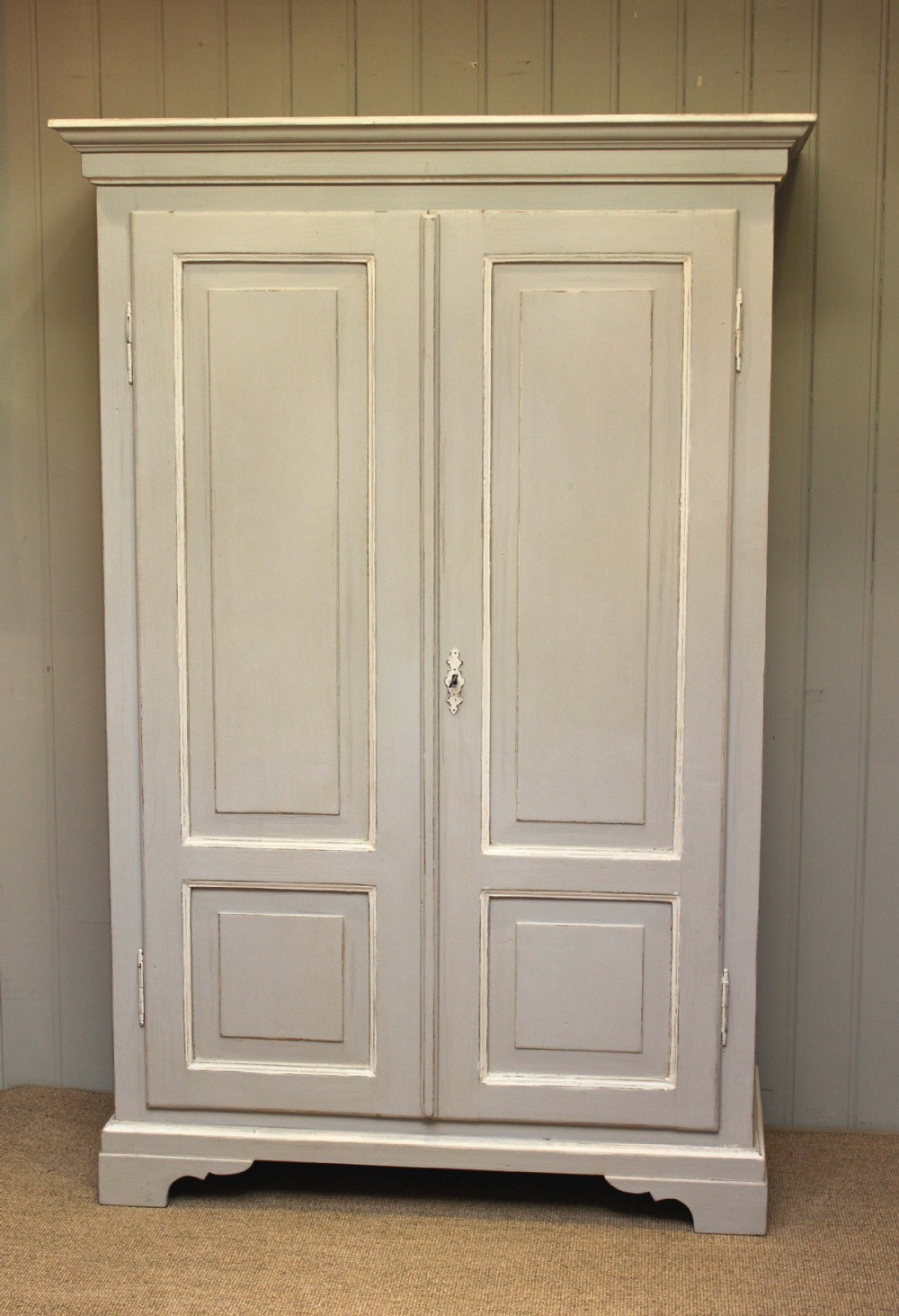 Late 19th Century Painted Continental Wardrobe