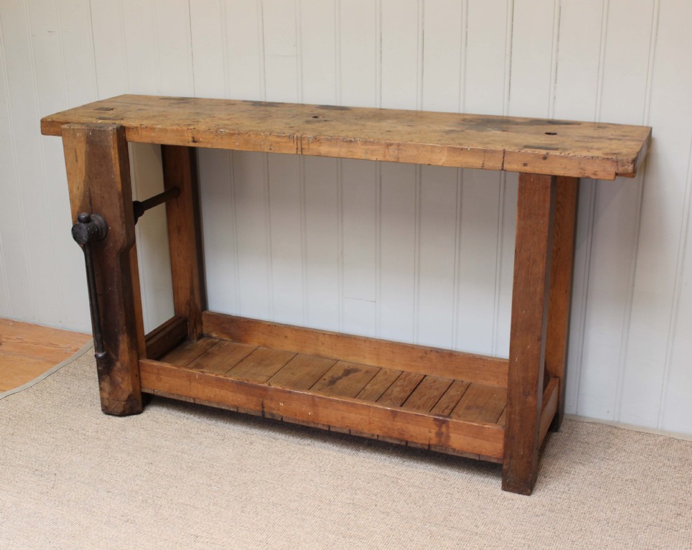 French Oak And Beech Workbench