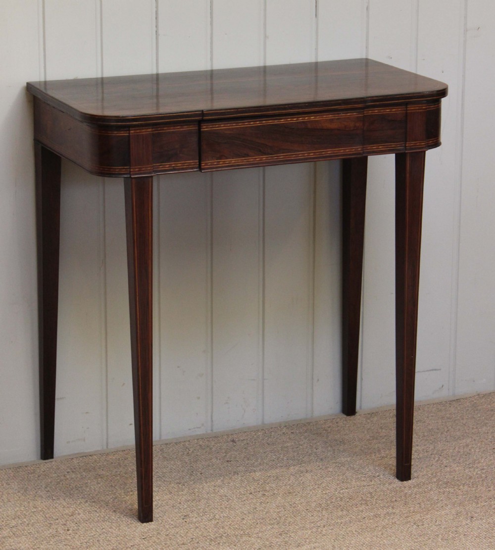 Rosewood Inlaid Table