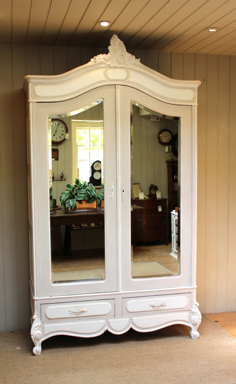 French Painted Armoire 