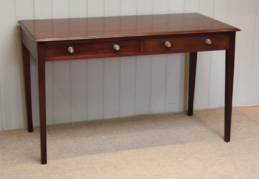Mahogany Two Drawer Side Table