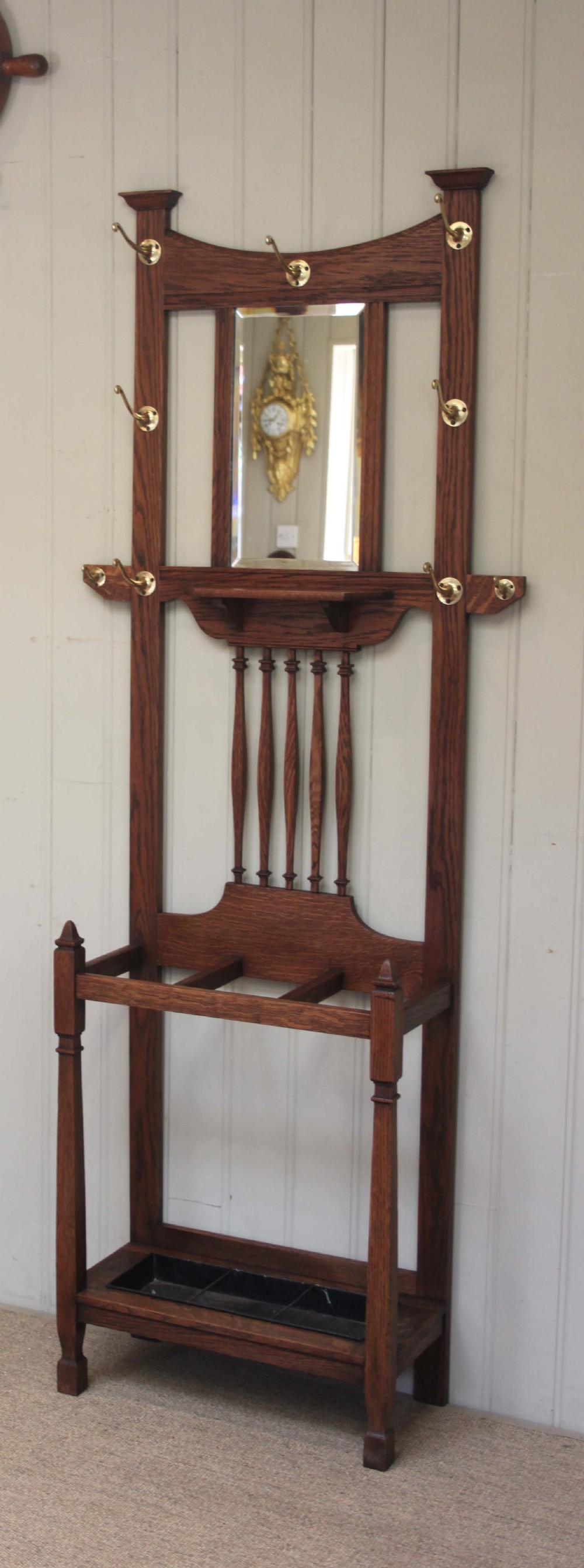 Arts and Crafts Hall Stand