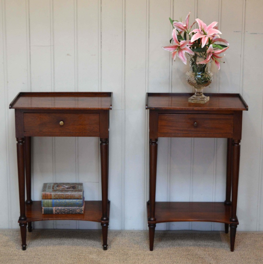 Matched Pair Of Mahogany Tables