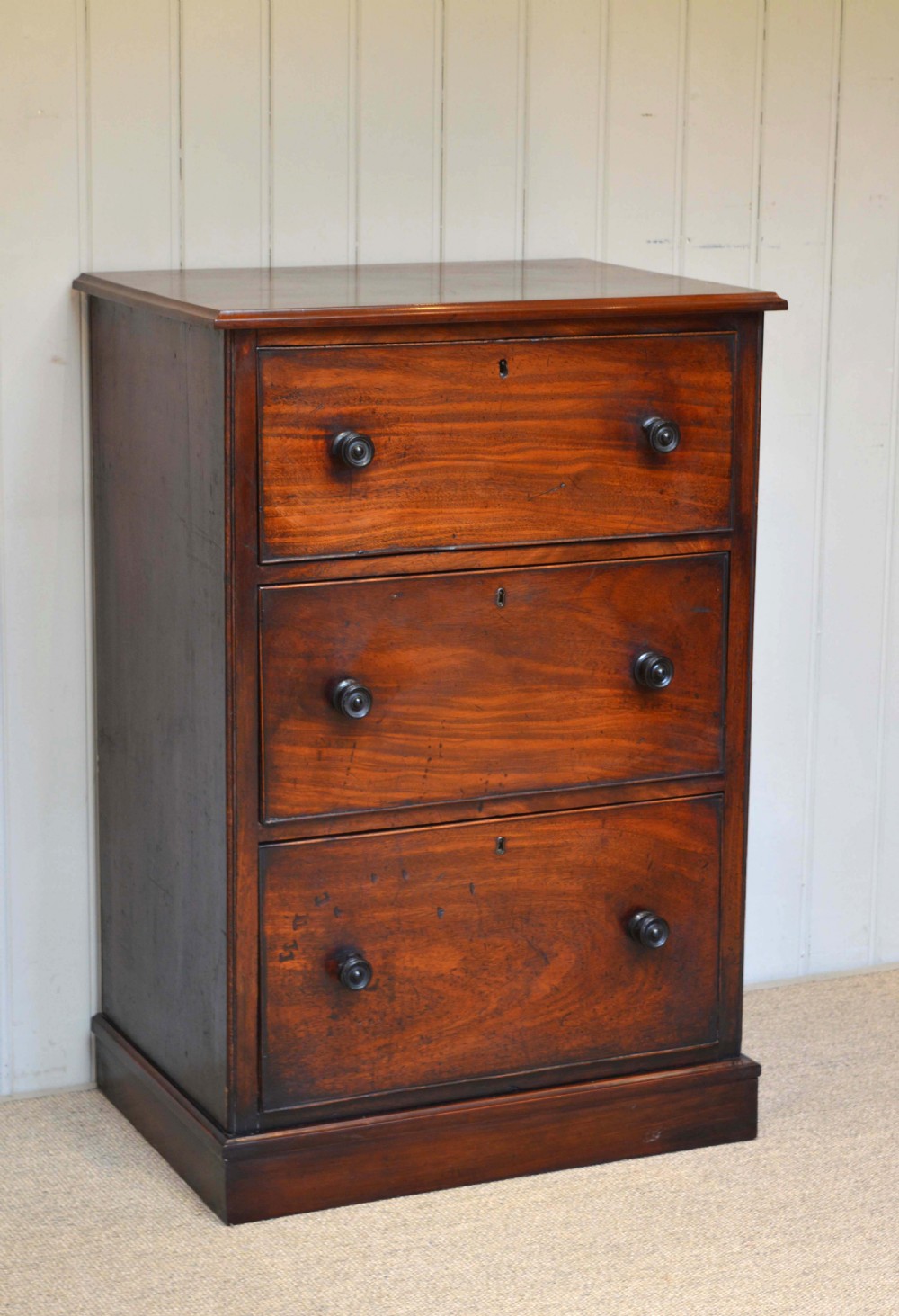 Mahogany Three Drawer Chest