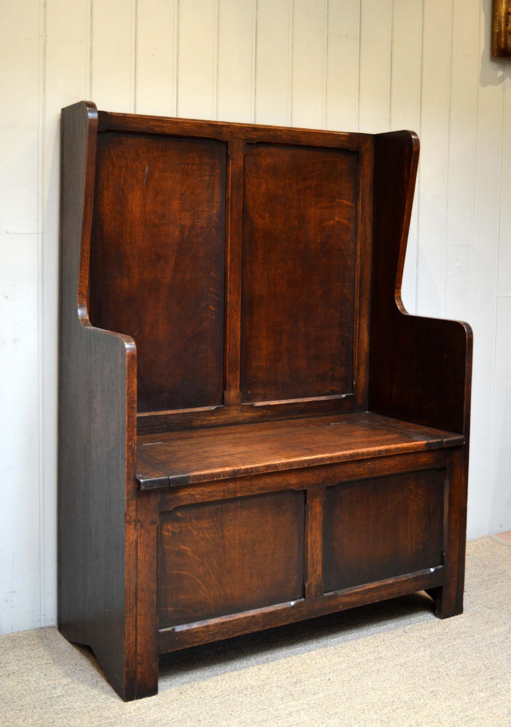 1920s Oak Settle