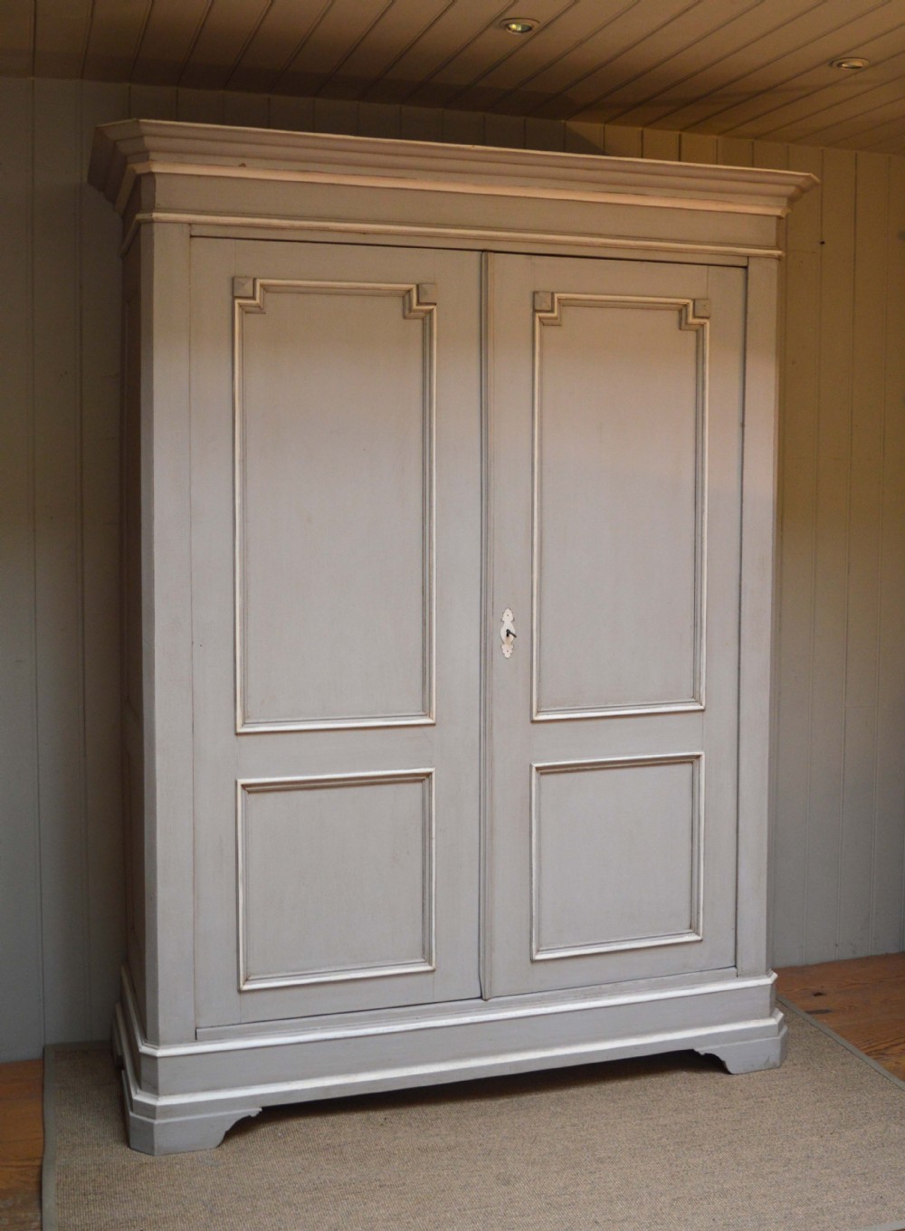 Late 19th Century Continental Painted Wardrobe 