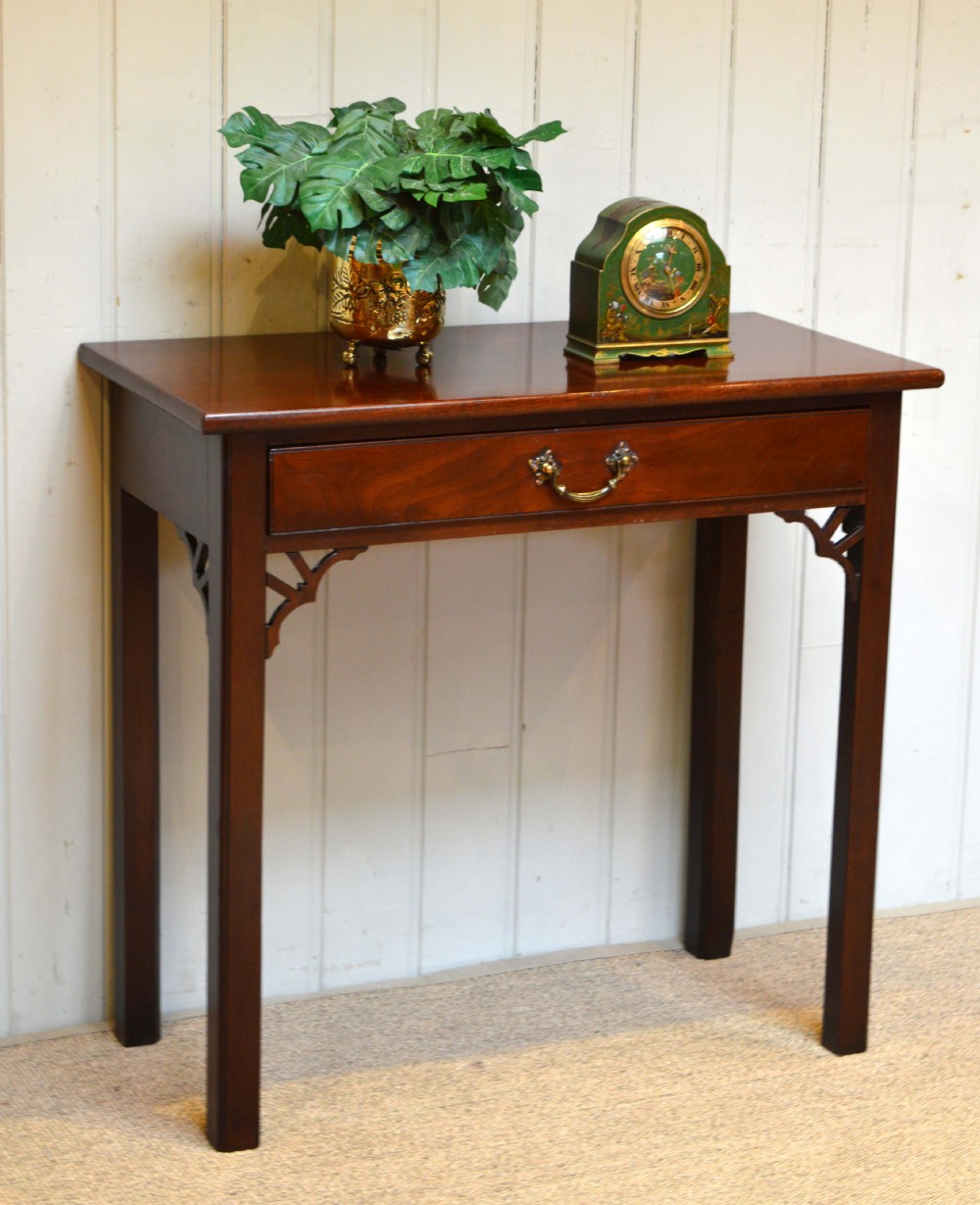 George III Solid Mahogany Side Table