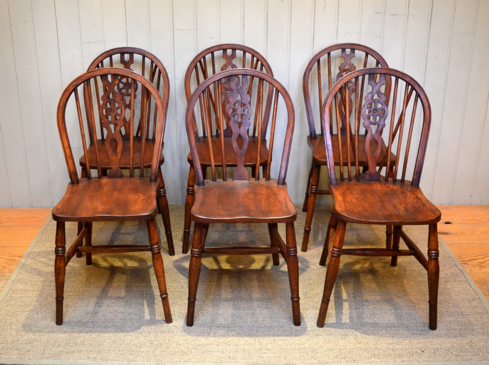 Set Of Six Matched Windsor Chairs