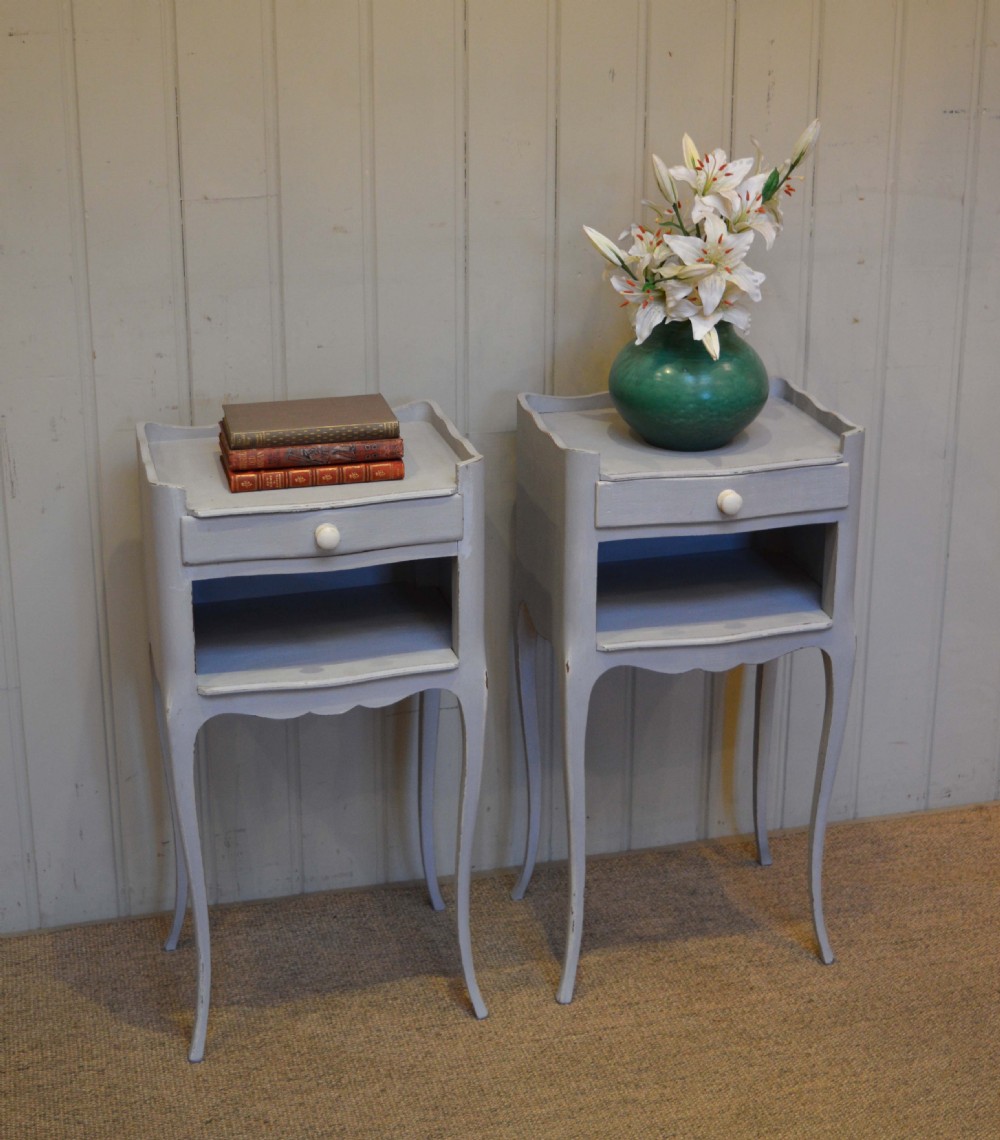 Pair Of Painted Bedside Cabinets 