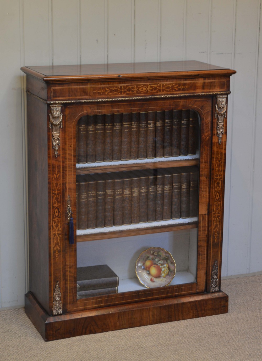 Mid Victorian Walnut Pier Cabinet