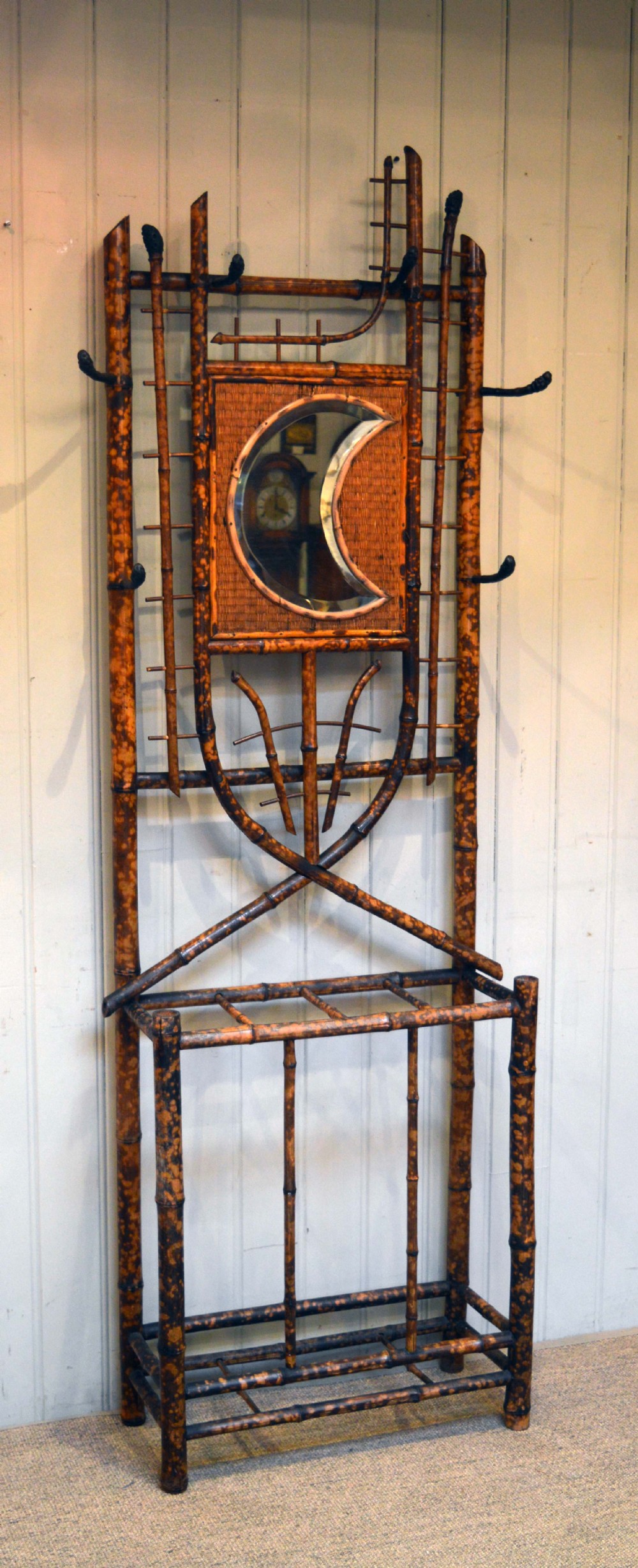 French Bamboo Hall Stand 