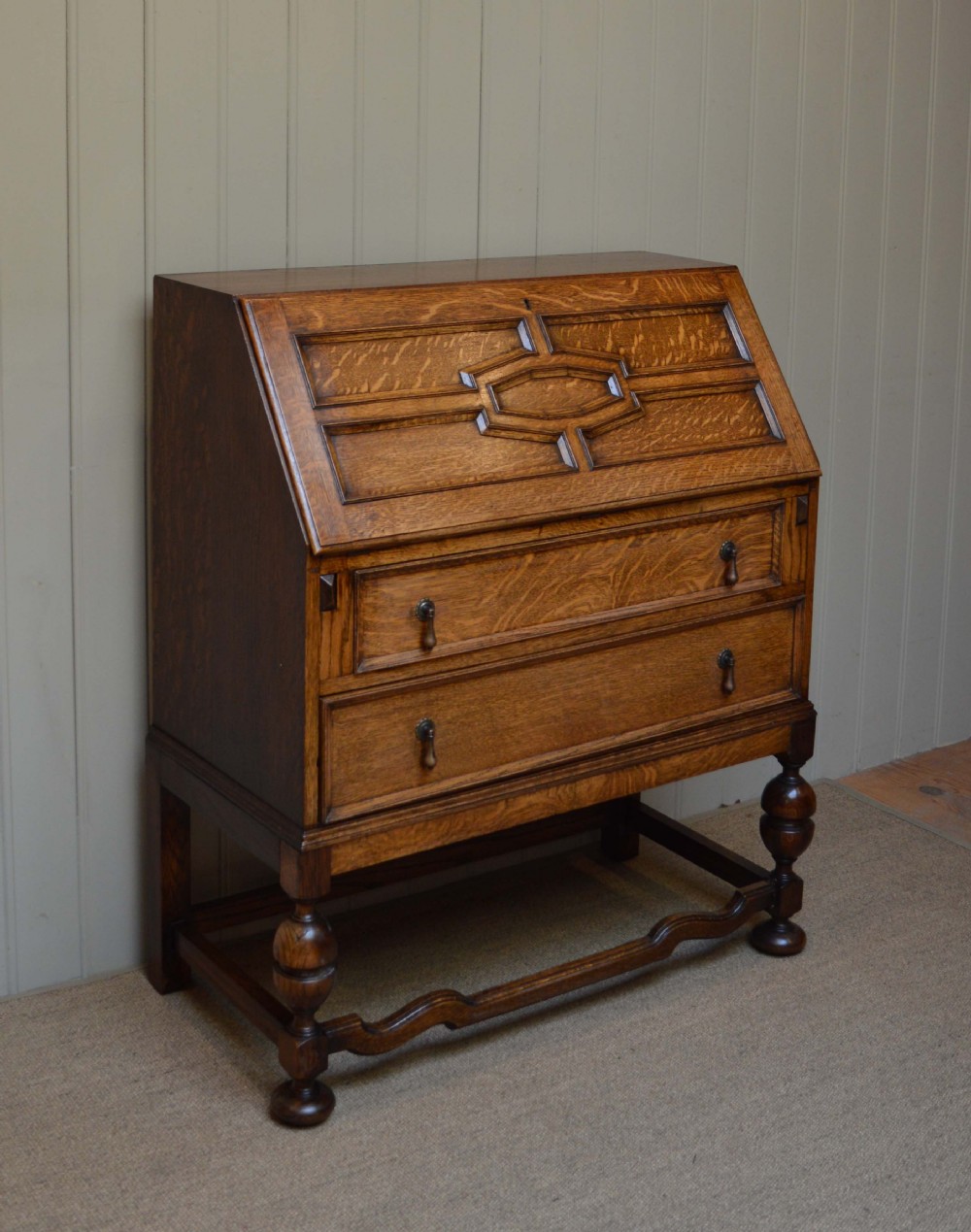 Solid Oak Bureau
