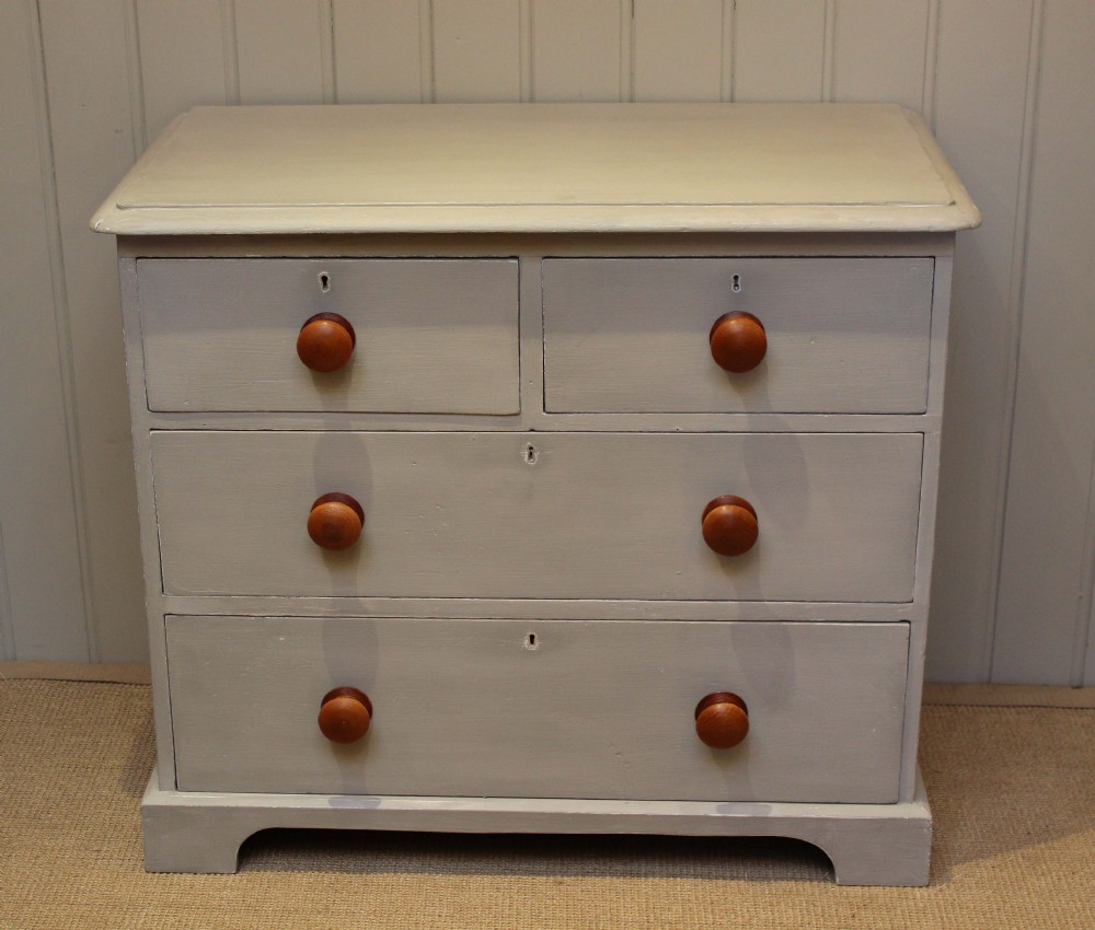Victorian Painted Pine Chest Of Drawers